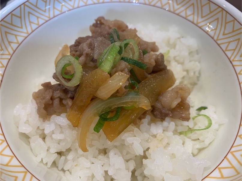 牛たまかけ朝食